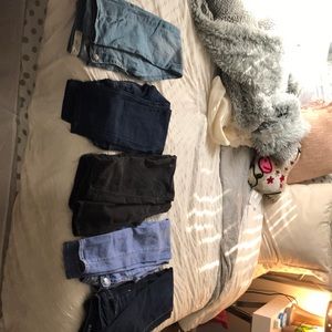 5 pairs of skinny jeans (can be sold separately)